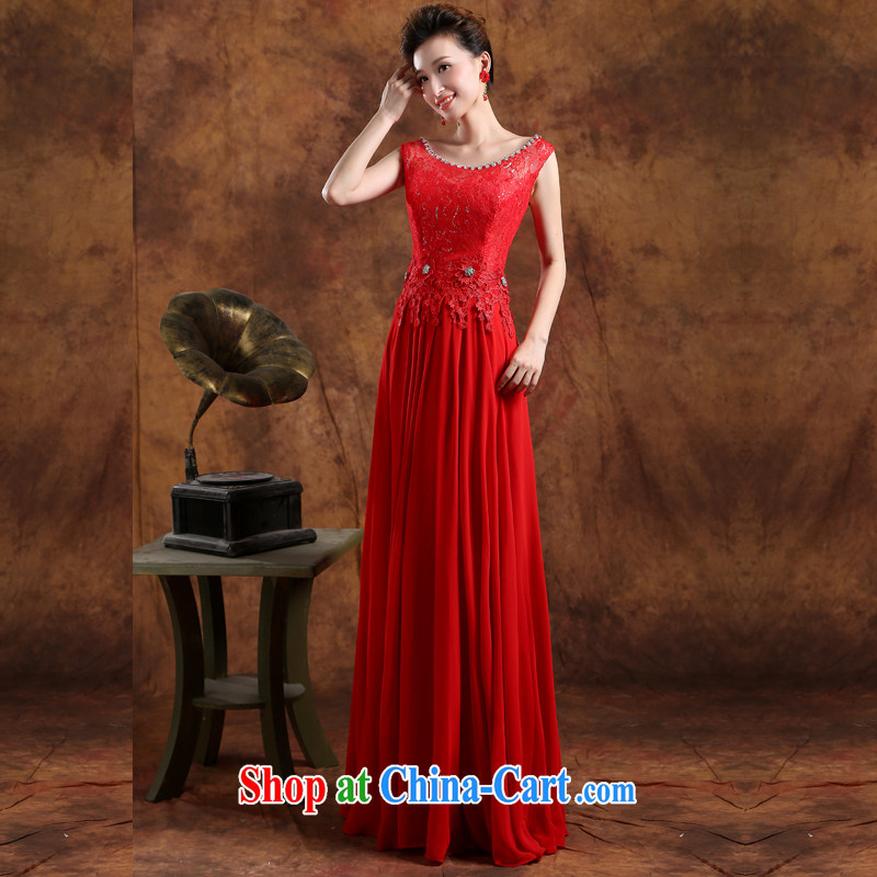 Sophie HIV than toasting Service Bridal Fashion 2015 new wedding dresses summer Korean bows his shoulders lace long wedding dress red XXL, than AIDS (SOFIE ABBY), online shopping