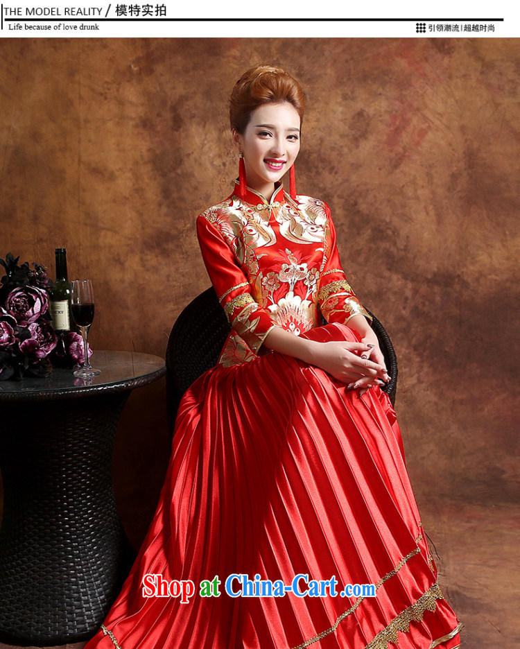 Sophie HIV than toasting Service Bridal Fashion 2015 new summer wedding dresses long sleeved bridal dresses red-su Wo service Phoenix also served toast red XXL pictures, price, brand platters! Elections are good character, the national distribution, so why buy now enjoy more preferential! Health