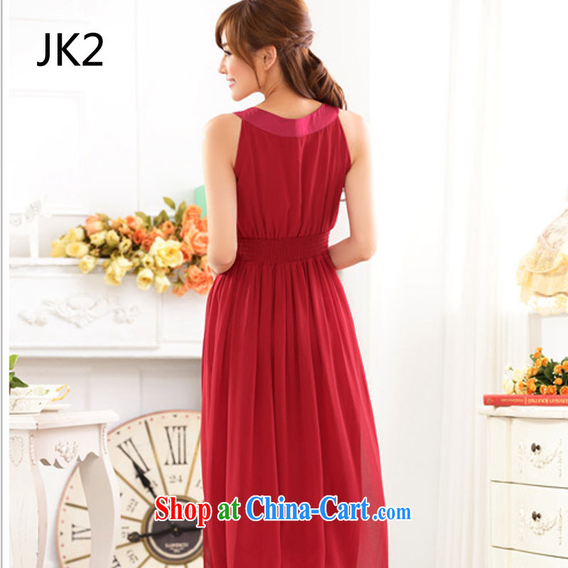 Europe and North America, with the manual staple-ju, the drill snow woven large yards dress dresses JK 2 9625 red XXXL, JK 2. YY, shopping on the Internet