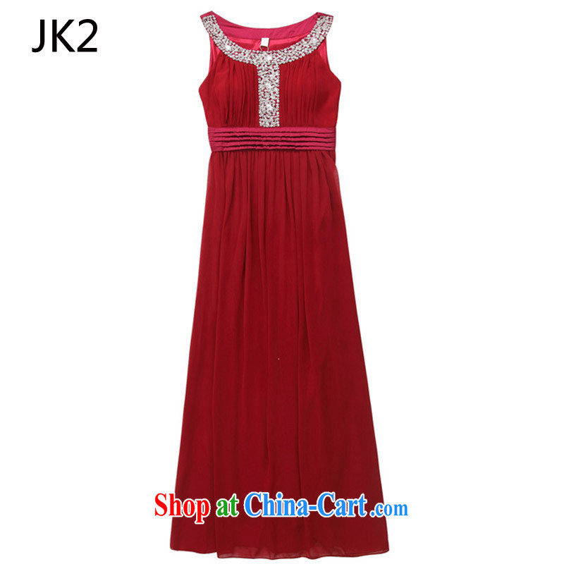Europe and North America, with the manual staple-ju, the drill snow woven large yards dress dresses JK 2 9625 red XXXL, JK 2. YY, shopping on the Internet