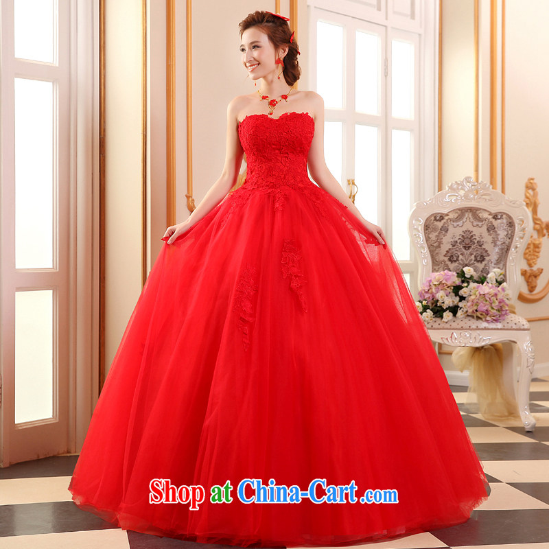Sophie THE MORE THAN 2015 new summer Mary Magdalene, his chest, wedding red wedding dresses and stylish Korean Beauty graphics thin wedding, tie wedding A field dress red XXL, Sophie than AIDS (SOFIE ABBY), shopping on the Internet