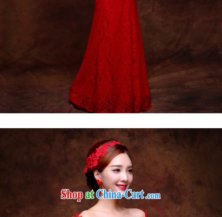 Sophie HIV than toasting service bridal gown style 2015 new summer wedding dresses red lace bows serving the Field shoulder crowsfoot long marriage dress red XXL pictures, price, brand platters! Elections are good character, the national distribution, so why buy now enjoy more preferential! Health