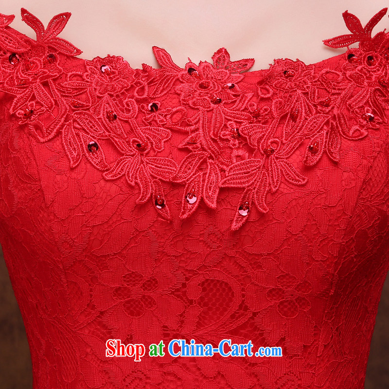 Sophie HIV than toasting service bridal gown style 2015 new summer wedding dresses red lace bows serving the Field shoulder crowsfoot long marriage dress red XXL, Abby (SOFIE ABBY), online shopping