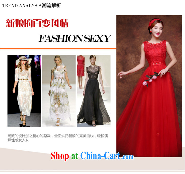 The Vanessa toast Service Bridal 2015 new marriage wedding dresses red long strap dress shoulders the code beauty graphics thin banquet dress summer autumn female Red XXL (fashion round collar beauty graphics thin) pictures, price, brand platters! Elections are good character, the national distribution, so why buy now enjoy more preferential! Health