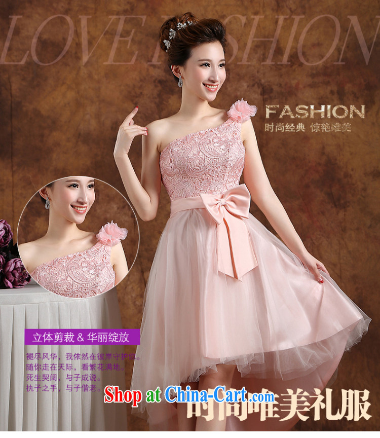 The Vanessa bridesmaid clothing summer 2015 new wedding bridesmaid clothing stylish evening dress pink lace dress beauty skirt tied with short, accompanied by his wife who graduated from ball pink L (a bare shoulders chest micro terrace sexy) pictures, price, brand platters! Elections are good character, the national distribution, so why buy now enjoy more preferential! Health