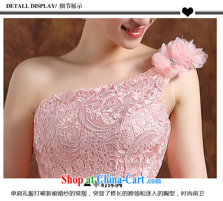 The Vanessa bridesmaid clothing summer 2015 new wedding bridesmaid clothing stylish evening dress pink lace dress beauty skirt tied with short, accompanied by his wife who graduated from ball pink L (a bare shoulders chest micro terrace sexy) pictures, price, brand platters! Elections are good character, the national distribution, so why buy now enjoy more preferential! Health