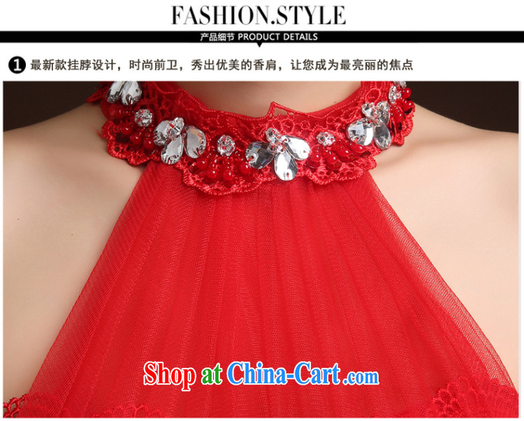 The Vanessa summer 2015 new marriages wedding dresses red toast clothing lace dress high waist zip beauty banquet dress long crowsfoot dress red M (high lace elegant and comfortable) pictures, price, brand platters! Elections are good character, the national distribution, so why buy now enjoy more preferential! Health