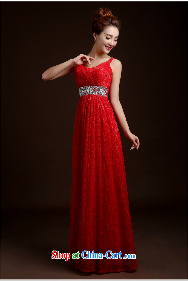 The Vanessa wedding dresses summer 2015 new stylish Korean long banquet dress bride wedding toast serving Red double-shoulder zip beauty dress red XXL (red long terrace back dress) pictures, price, brand platters! Elections are good character, the national distribution, so why buy now enjoy more preferential! Health
