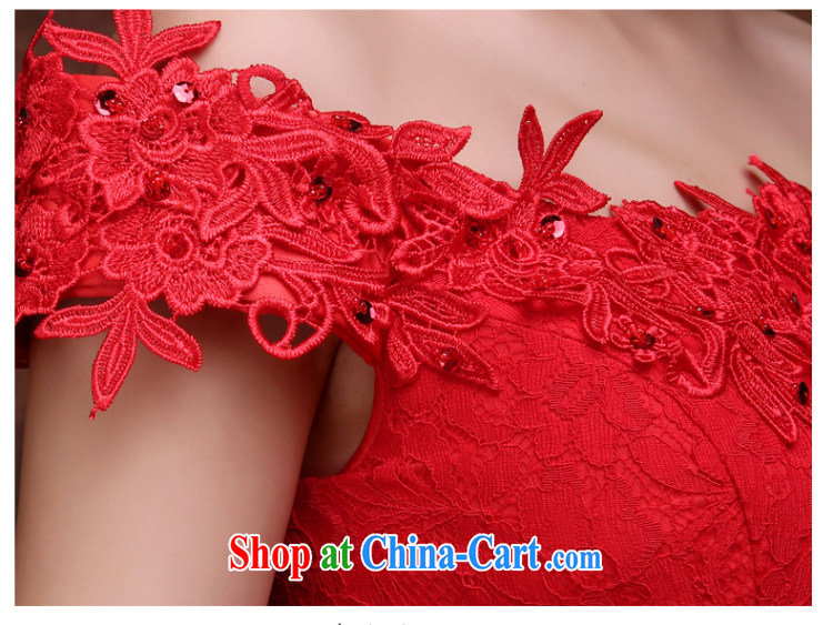 The Vanessa summer 2015 toast Service Bridal wedding dress red crowsfoot long a field shoulder lace tie-cultivating larger Annual Meeting banquet dress red XL (high lace elegant and comfortable) pictures, price, brand platters! Elections are good character, the national distribution, so why buy now enjoy more preferential! Health