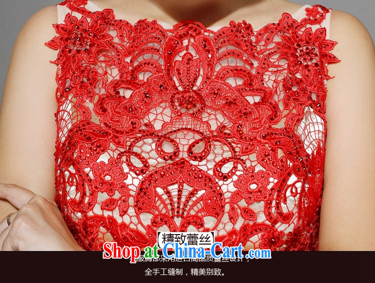 Jimmy married arts wedding dresses 2015 new Korean shoulders crowsfoot lace-tail 7565 red bridal gown no drill XL pictures, price, brand platters! Elections are good character, the national distribution, so why buy now enjoy more preferential! Health