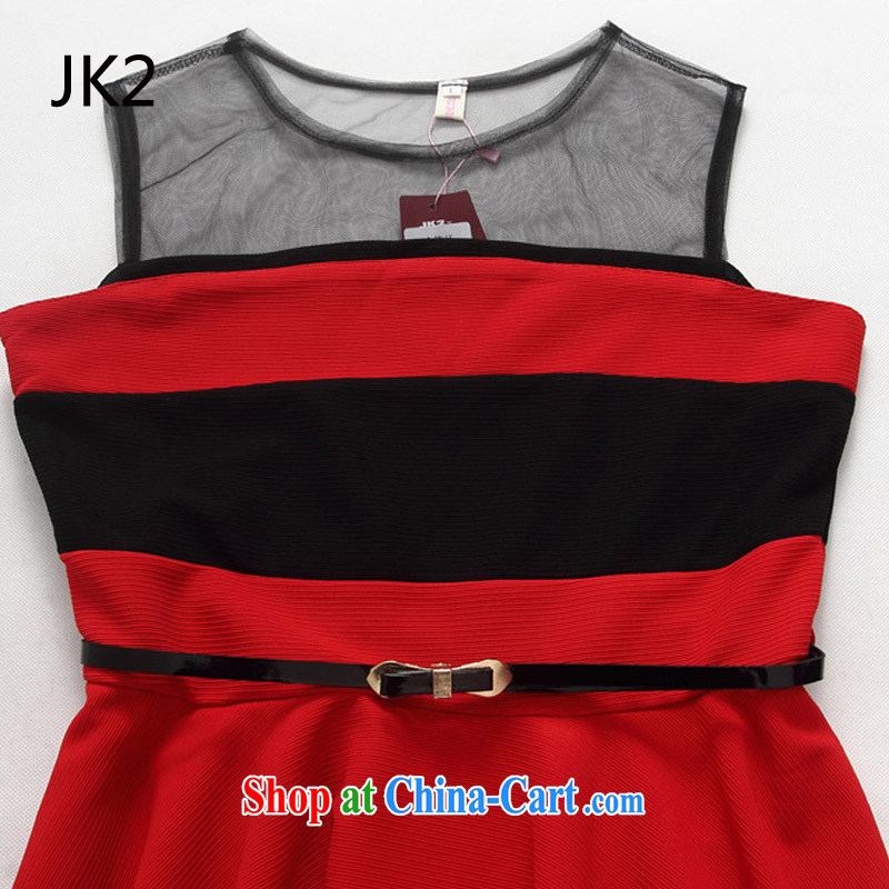 Korean version the waist the skirt, shoulder 100 solid ground skirt hit the color code dress dresses JK 2 9825 black XXXL, JK 2. YY, shopping on the Internet