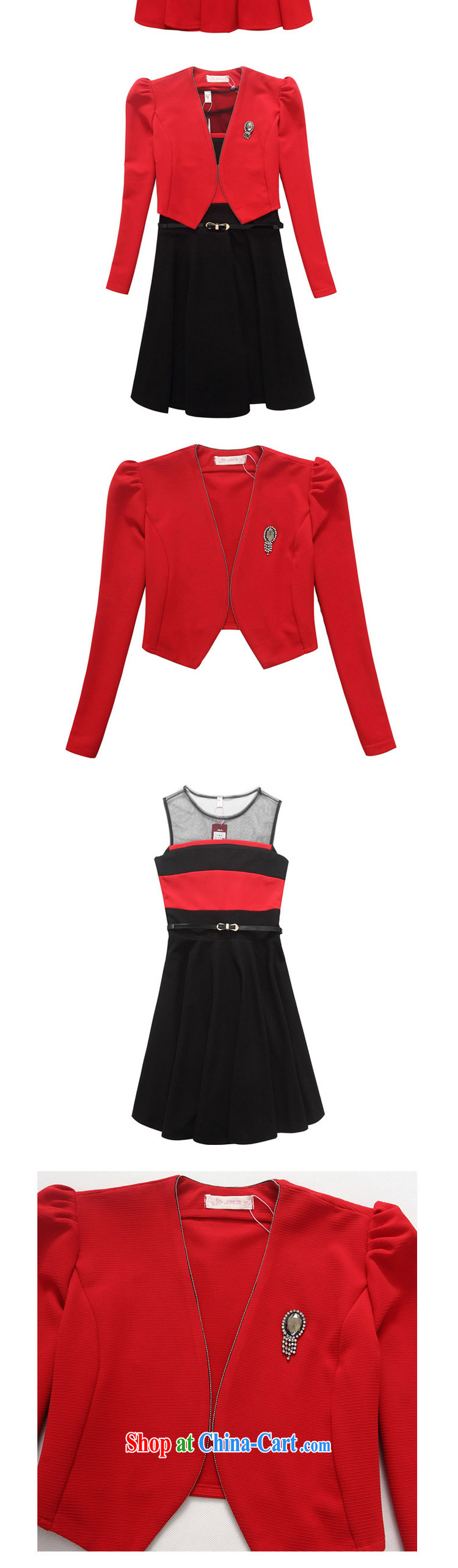 Pure the aging skirt long-sleeved video thin two-piece dresses the dress code package (the Diamond) JK 2 92,526 red T-shirt + black skirt XXXL pictures, price, brand platters! Elections are good character, the national distribution, so why buy now enjoy more preferential! Health