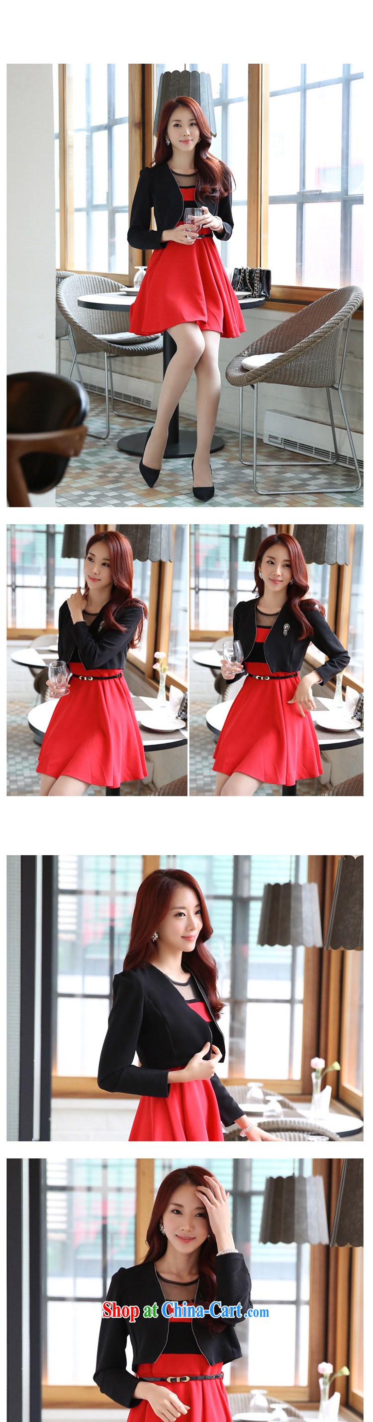Pure the aging skirt long-sleeved video thin two-piece dresses the dress code package (the Diamond) JK 2 92,526 red T-shirt + black skirt XXXL pictures, price, brand platters! Elections are good character, the national distribution, so why buy now enjoy more preferential! Health