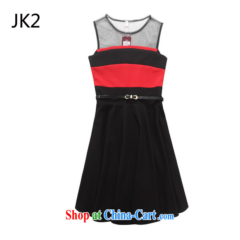Pure the aging skirt long-sleeved video thin two-piece dresses the dress code package (the Diamond) JK 2 92,526 red T-shirt + black skirt XXXL, JK 2. YY, shopping on the Internet