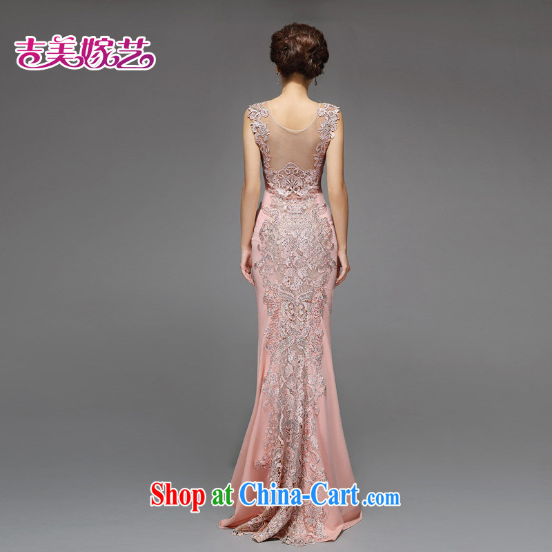 Jimmy married arts wedding dresses 2015 new Korean version dual shoulder strap crowsfoot cultivating parquet drilling 7541 bridal gown red with drill version XL, Jimmy married, and, on-line shopping