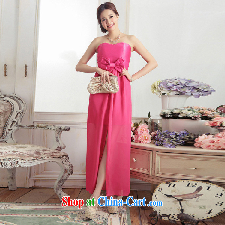 The Parting of Yuan temperament does not rule out chest Evening Dress 2015 Korean long marriage banquet snow woven stitching bowtie sexy dress dress dark blue XXL code pictures, price, brand platters! Elections are good character, the national distribution, so why buy now enjoy more preferential! Health