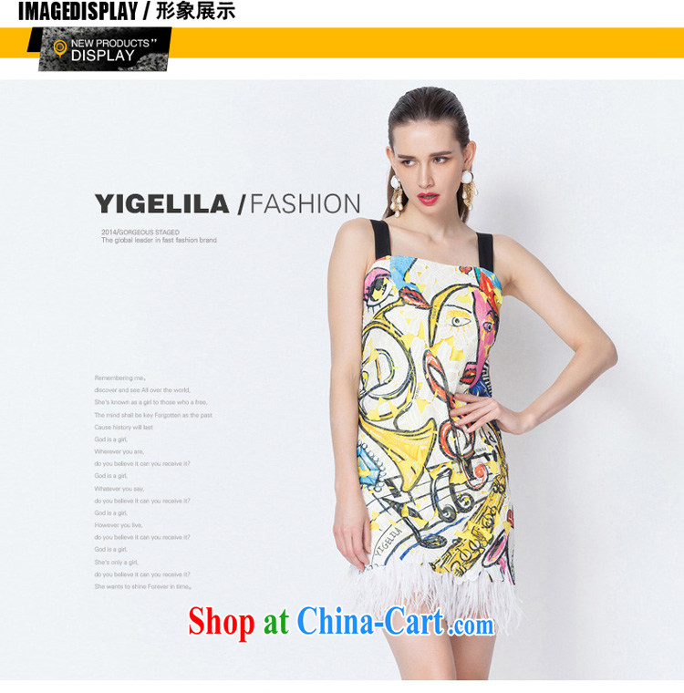 Yi Ge lire name Yuan dress skirt hanging feathered beauty graphics thin dress dresses silhouette stamp 6605 L pictures, price, brand platters! Elections are good character, the national distribution, so why buy now enjoy more preferential! Health