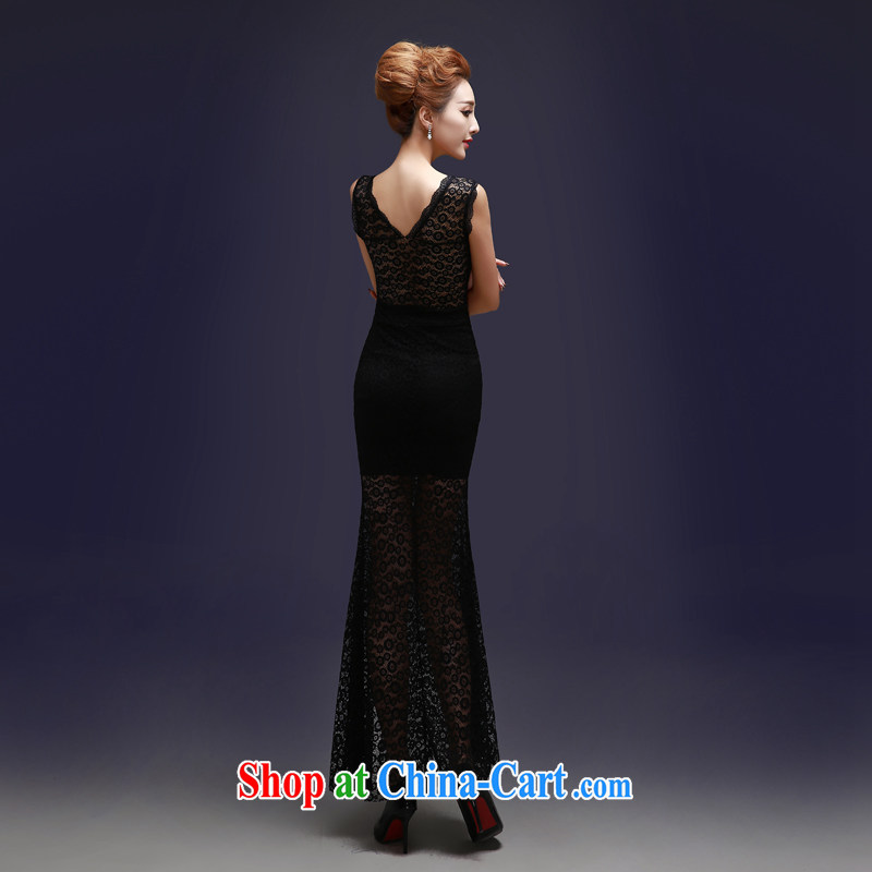 7 color 7 tone Korean version 2015 New Long moderator clothing company s annual edition banquet meeting, Ms. dress L 022 black S, 7 color 7 tone, shopping on the Internet