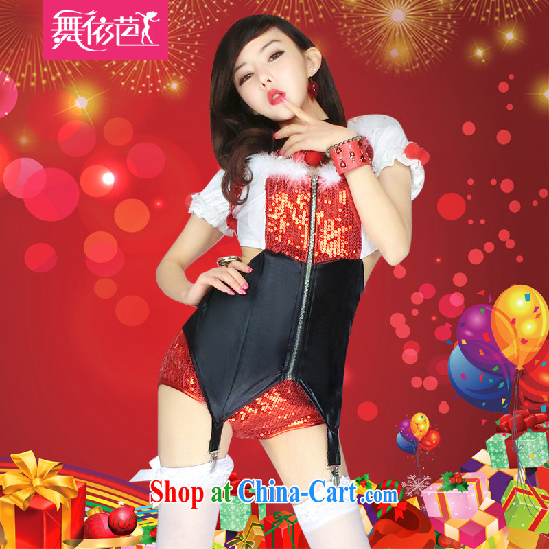 Dance to hip hop New Year Party new night bar DS performance service sexy, female singer service kit _8480 red are code