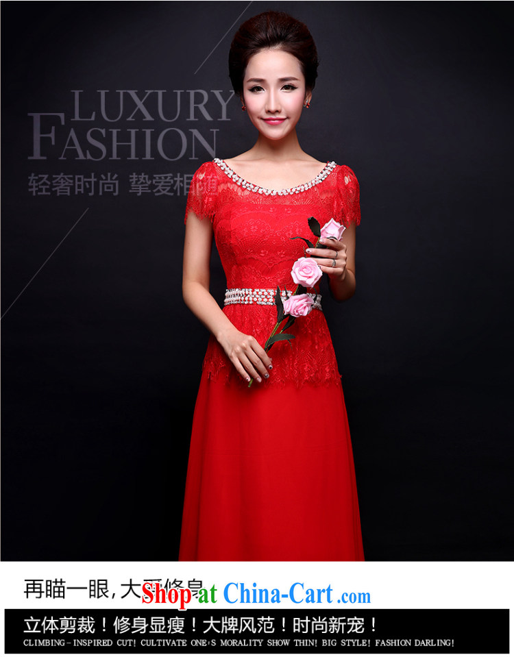 Wei Qi 2015 new summer wedding dresses Evening Dress long red bridal toast Service back door service banquet dress red XL pictures, price, brand platters! Elections are good character, the national distribution, so why buy now enjoy more preferential! Health
