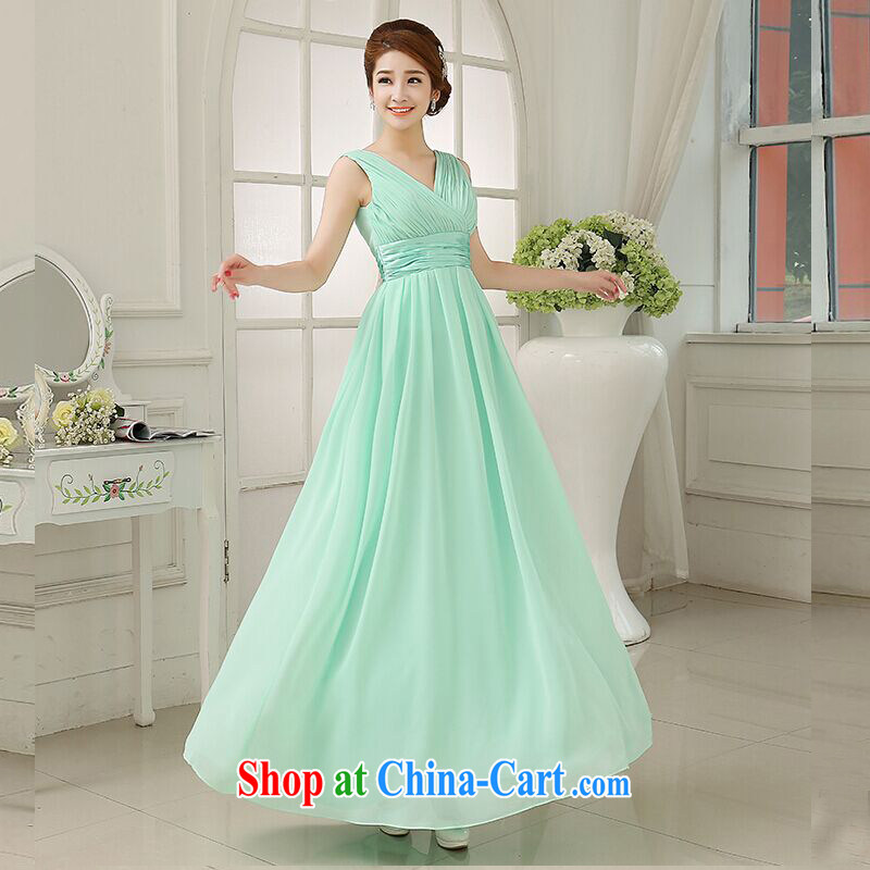 Honey, bride 2015 new light-green bridesmaid long dresses, bride's sister's small dress dress Evening Dress uniforms serving the annual dress style B M, honey, bride, shopping on the Internet