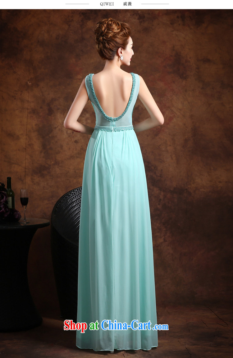 Qi wei summer 2015 new stylish double-shoulder bridesmaid bridal wedding dress long beauty evening dress moderator evening dress girl blue XXL pictures, price, brand platters! Elections are good character, the national distribution, so why buy now enjoy more preferential! Health