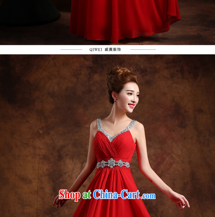Wei Qi toast Service Bridal wedding dresses 2015 summer New red long marriage bridesmaid serving double-shoulder Evening Dress evening dress dancing girl red XXL pictures, price, brand platters! Elections are good character, the national distribution, so why buy now enjoy more preferential! Health
