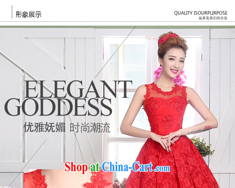 Qi wei bridal wedding dress summer 2015 new wedding dresses Korean short shoulders bare chest skirt cultivating small dress ball red M pictures, price, brand platters! Elections are good character, the national distribution, so why buy now enjoy more preferential! Health