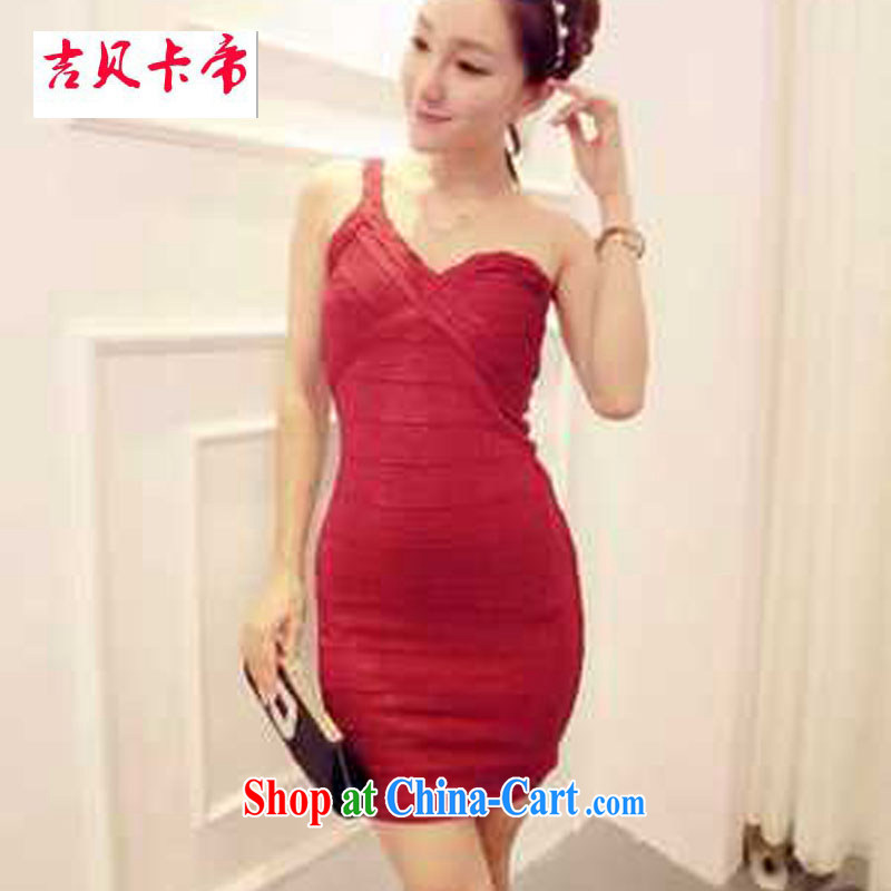 The Bekaa in Dili tight package in Europe and America and graphics thin knitting the shoulder twist sexy dress sweet dresses 1953 red are code