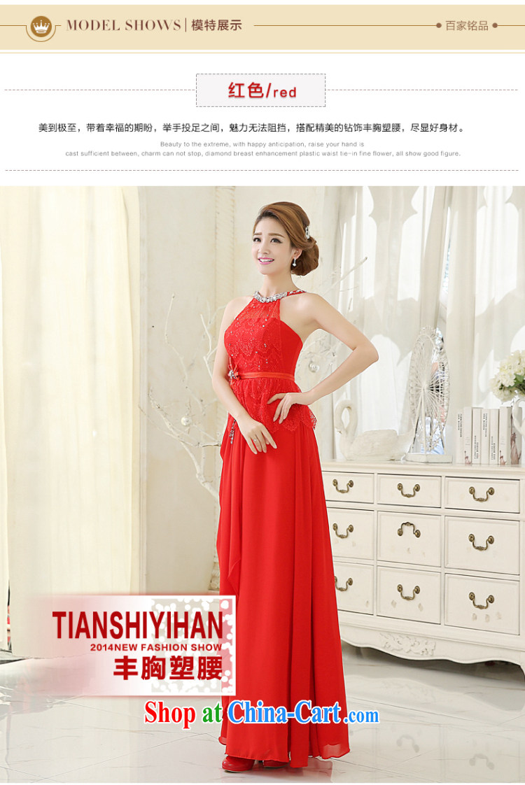 Evening Dress bridal toast service 2015 summer new champagne color red long-also Graphics thin beauty bridesmaid dresses dress new promotions throughout the red. size 5 - 7 Day Shipping pictures, price, brand platters! Elections are good character, the national distribution, so why buy now enjoy more preferential! Health