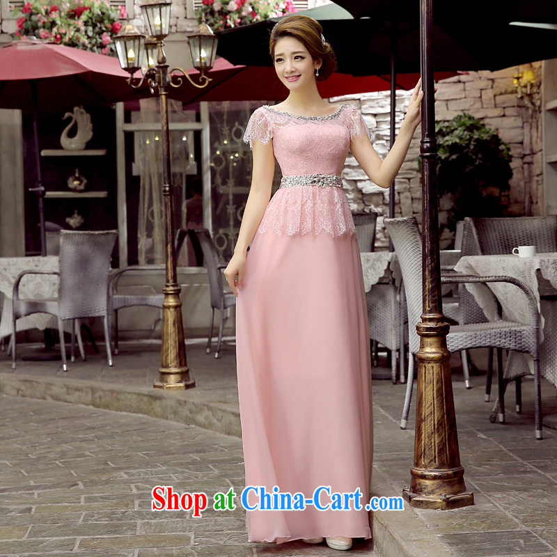 Dress skirt summer 2015 new bag shoulder cultivating graphics thin dress bridal long toast clothing evening dress snow woven dresses dress new discount package pink. size 5 - 7 Day Shipping, 100 Ka-ming, and shopping on the Internet