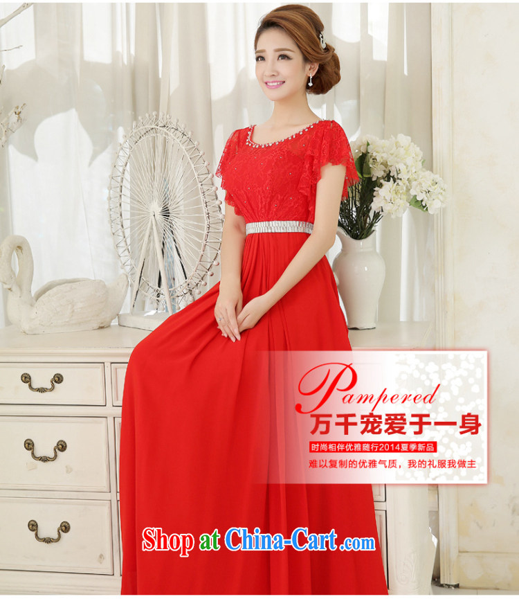 Wedding dress 2015 new bride toast service banquet service lace long cultivating red evening dress Evening Dress dress bridal new products bundle mail light purple. size 5 - 7 Day Shipping pictures, price, brand platters! Elections are good character, the national distribution, so why buy now enjoy more preferential! Health