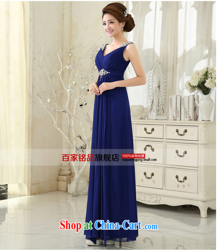 wedding dresses 2015 New royal blue Deep V collar lace long dress marriages served toast bridesmaid dress etiquette presided over his genuine promotional package mail Po blue XXL pictures, price, brand platters! Elections are good character, the national distribution, so why buy now enjoy more preferential! Health