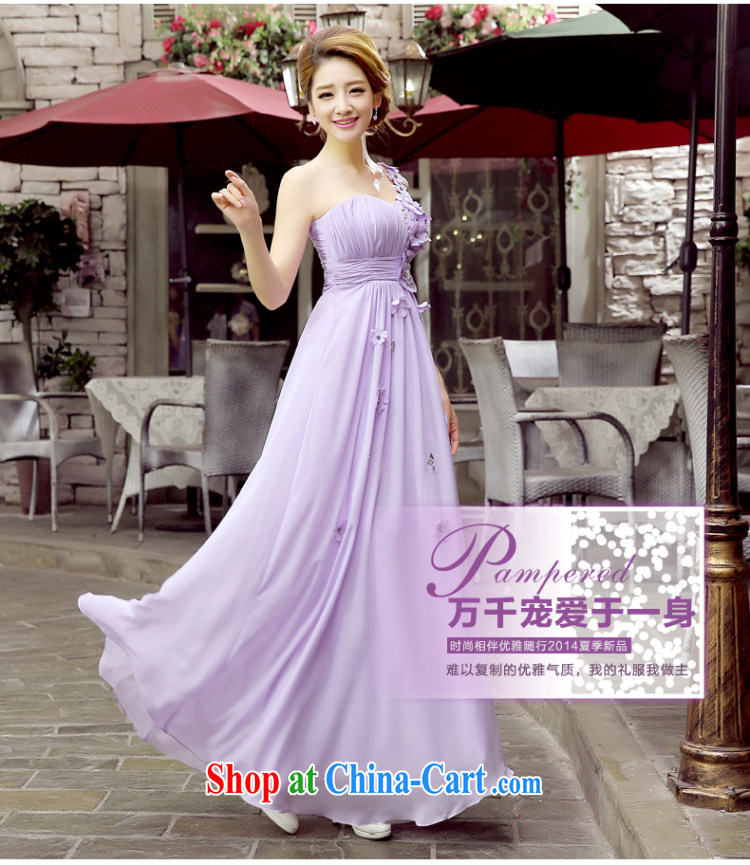wedding dresses skirt new summer, 2015 a single shoulder flower cultivation marriages served toast long sweet evening dress dresses evening dress new light purple L pictures, price, brand platters! Elections are good character, the national distribution, so why buy now enjoy more preferential! Health