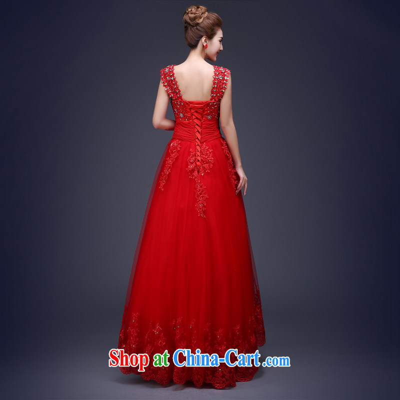 Honey, bride bridal gown red bows service 2015 new long-field shoulder for Korean high-waist pregnant women the Code Red XL, honey, bride, shopping on the Internet