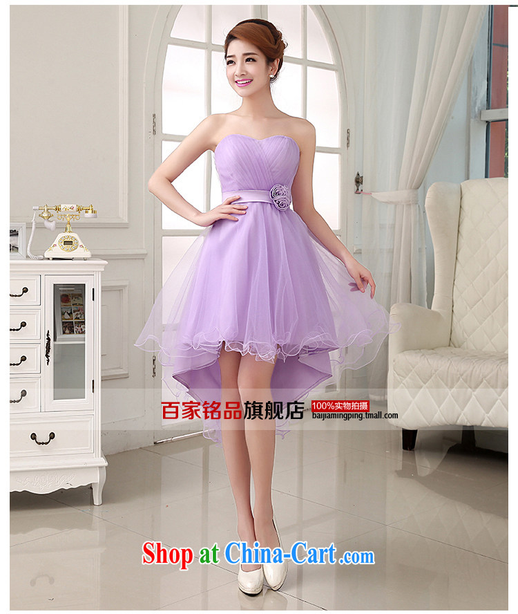 Dress Evening Dress dress short skirt 2015 new stylish beauty luxury lace bridal bridesmaid short before long dresses winter clothing dresses and package mail light purple. size 5 - 7 Day Shipping pictures, price, brand platters! Elections are good character, the national distribution, so why buy now enjoy more preferential! Health