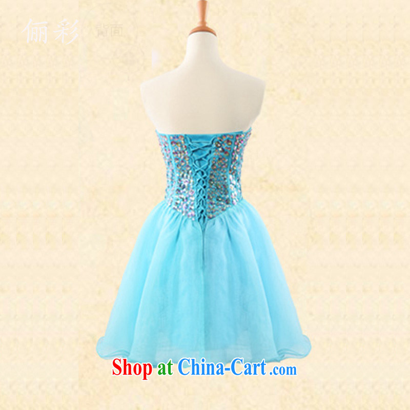 An MMS short temperament dress skirt banquet bridesmaid dress shaggy dress party dresses of red XL, an MMS message (LICAI), shopping on the Internet