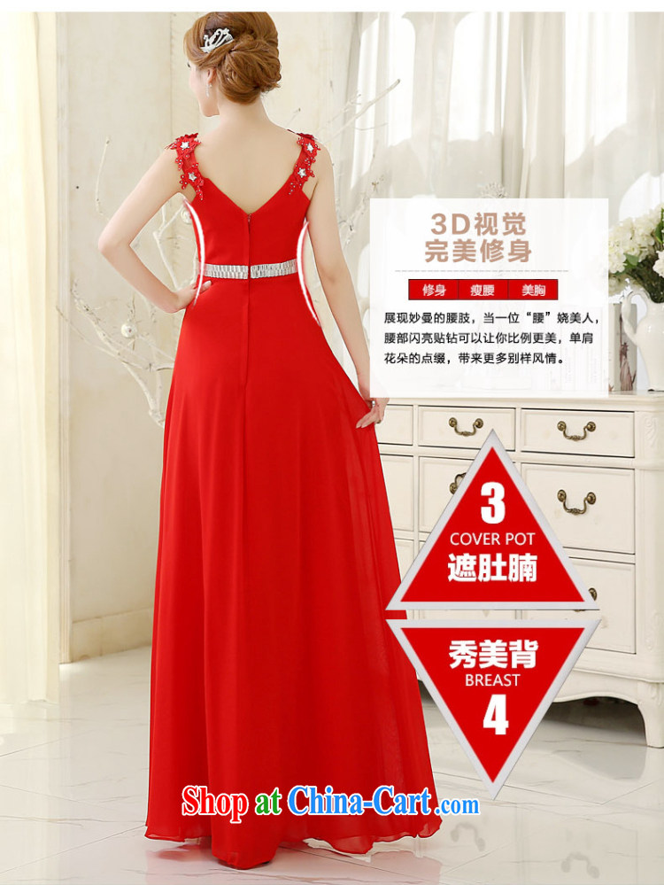 2015 new wedding dresses serving toast bride marriage and stylish wood drill cultivating the waist pink Evening Dress long bridesmaid's dress and package mail Red. size 5 - 7 Day Shipping pictures, price, brand platters! Elections are good character, the national distribution, so why buy now enjoy more preferential! Health