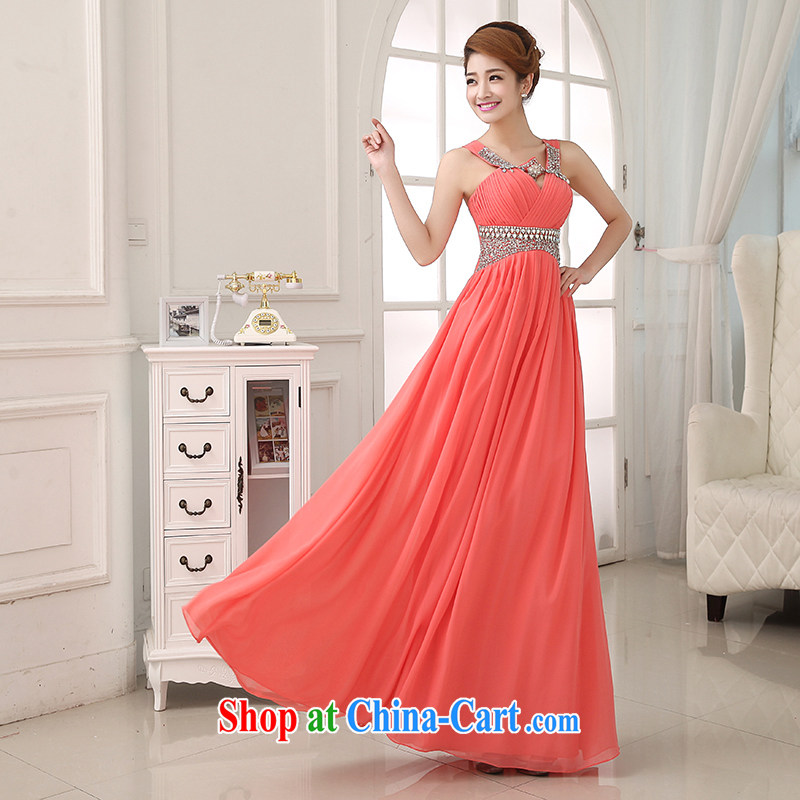 Evening dress uniform toast 2015 new marriage red bridal toast clothing bridesmaid dresses high chair wood drill Evening Dress snow woven dresses and package mail watermelon Red. size 5 - 7 Day Shipping, 100 Ka-ming, and shopping on the Internet