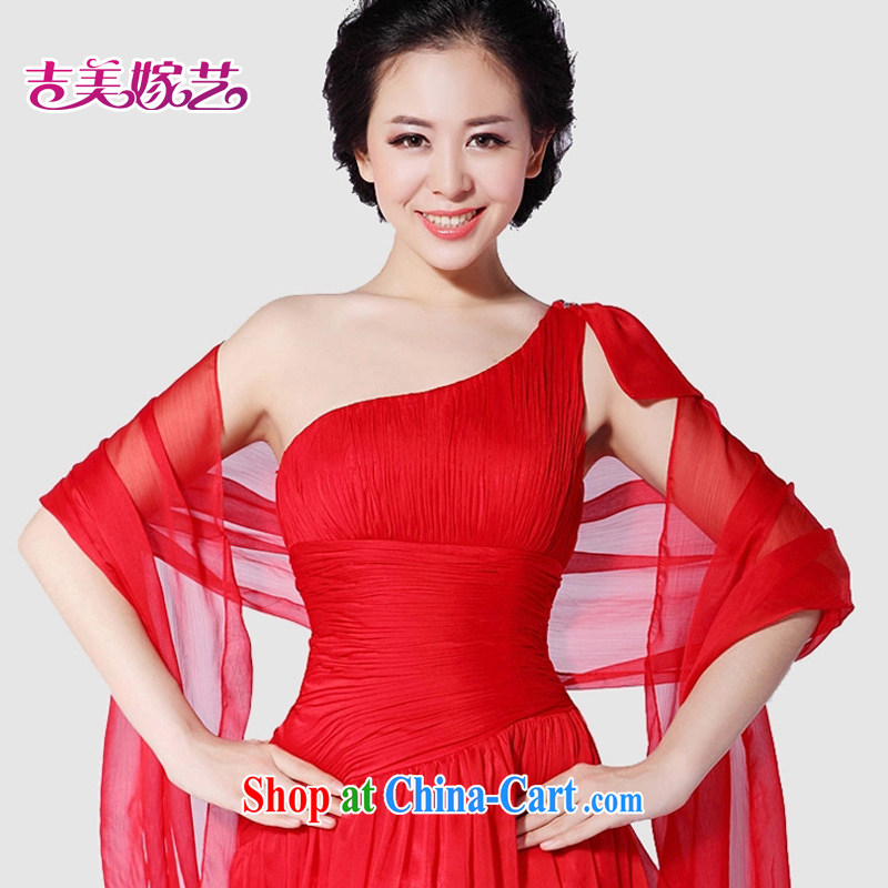 wedding dresses, marry us performing arts 2015 new single shoulder Korean bridal gown tail LS 993 bridal gown red 4 #, Jimmy married arts, online shopping