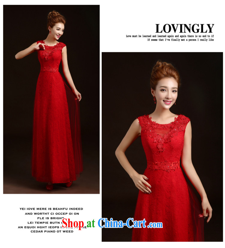 wedding dresses new 2015 winter bridal red bows beauty service annual meeting banquet dress long wedding dress small tail wedding dresses red L pictures, price, brand platters! Elections are good character, the national distribution, so why buy now enjoy more preferential! Health