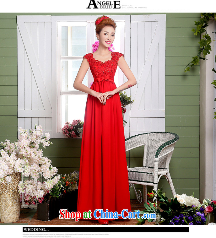 The Vanessa serving toast bride summer 2015 new wedding dress a Field double-shoulder dress red long strap banquet dress party annual graduation dresses red XL (stylish straps stereo-lumbar) pictures, price, brand platters! Elections are good character, the national distribution, so why buy now enjoy more preferential! Health