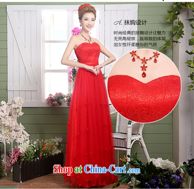 The Vanessa serving toast bride summer 2015 New Red wedding dress long wiped his chest annual banquet dress zipper cultivating graphics thin alignment to dress female Red XL (red long, elegant alignment, pictures, price, brand platters! Elections are good character, the national distribution, so why buy now enjoy more preferential! Health