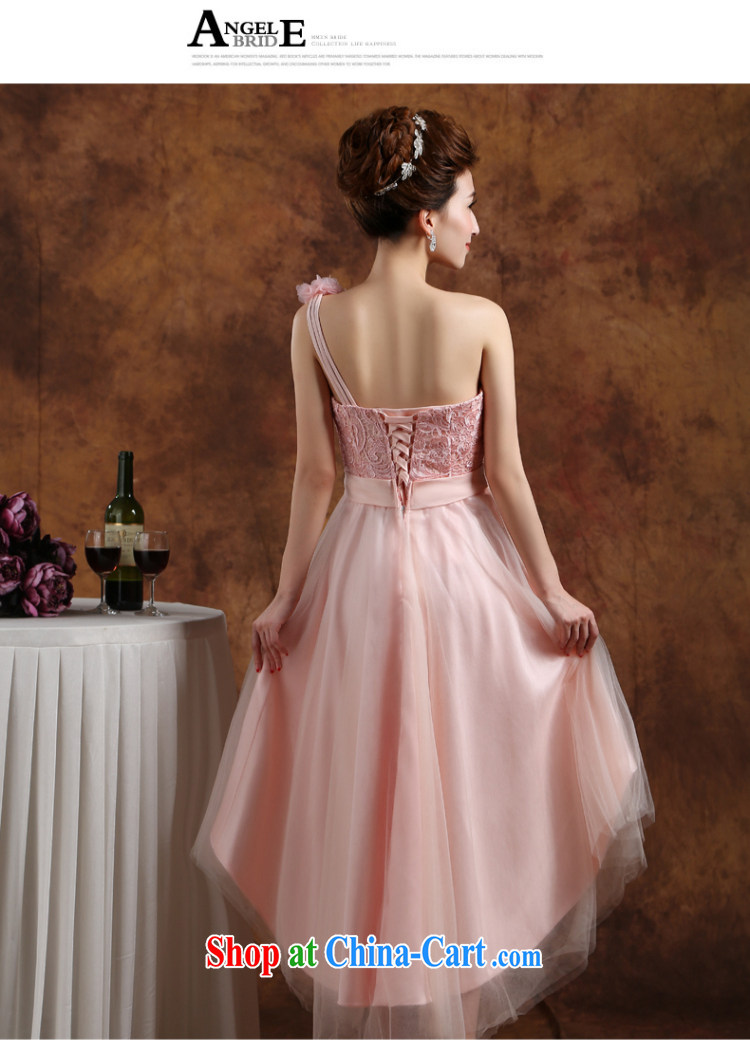 bridesmaid clothing dress fashion bridesmaid dress 2015 new wedding toast dress uniform winter short, accompanied by her sister in her annual meeting banquet moderator dress pink S pictures, price, brand platters! Elections are good character, the national distribution, so why buy now enjoy more preferential! Health