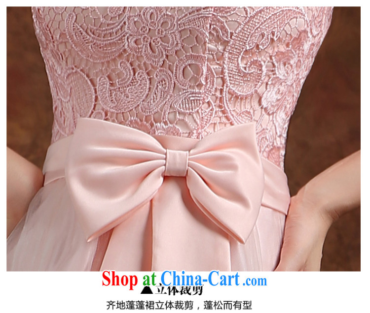 bridesmaid clothing dress fashion bridesmaid dress 2015 new wedding toast dress uniform winter short, accompanied by her sister in her annual meeting banquet moderator dress pink S pictures, price, brand platters! Elections are good character, the national distribution, so why buy now enjoy more preferential! Health