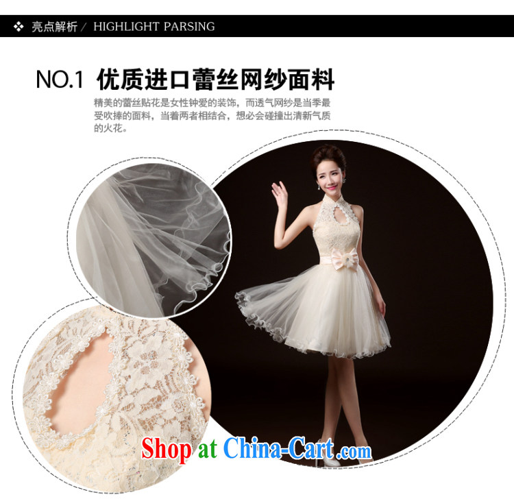 100 the ball bridesmaid dress new 2014 Winter Fashion bridesmaid dress service banquet hosted annual dress short bridesmaid's sister dress bridesmaid dresses serving champagne color S pictures, price, brand platters! Elections are good character, the national distribution, so why buy now enjoy more preferential! Health