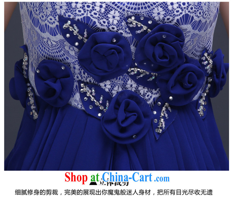2015 fall and winter New Evening Dress royal blue long, cultivating bridesmaid sisters served as banquet annual meeting moderator dress uniforms blue L pictures, price, brand platters! Elections are good character, the national distribution, so why buy now enjoy more preferential! Health