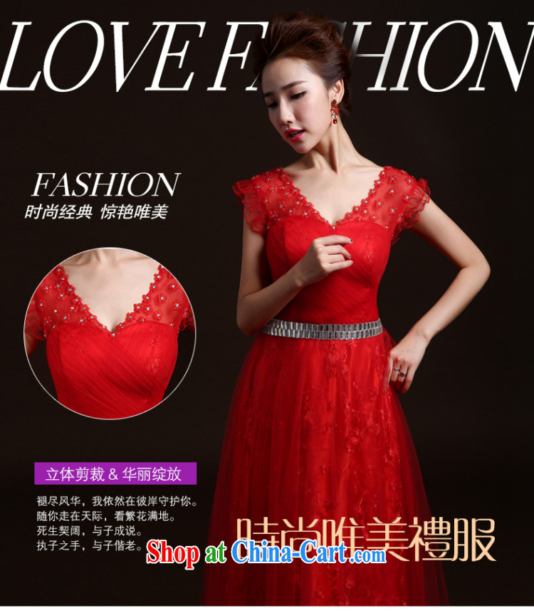 wedding dresses new 2015 Winter Fashion bridal wedding toast serving red dress moderator evening dress long, cultivating their bows dress red L pictures, price, brand platters! Elections are good character, the national distribution, so why buy now enjoy more preferential! Health