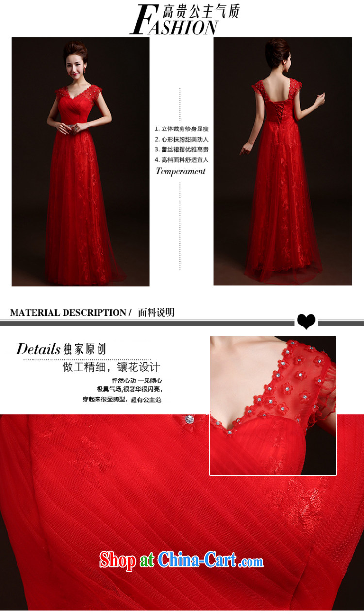 wedding dresses new 2015 Winter Fashion bridal wedding toast serving red dress moderator evening dress long, cultivating their bows dress red L pictures, price, brand platters! Elections are good character, the national distribution, so why buy now enjoy more preferential! Health