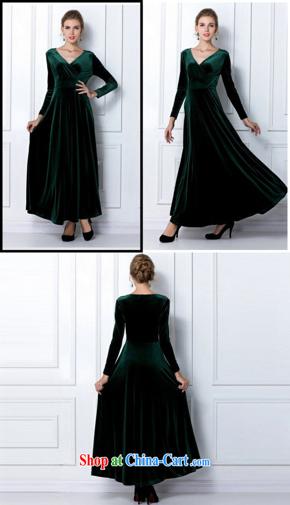 The Bekaa in Dili 3092 - Europe autumn and winter long-sleeved dresses, wool long dresses V collar dresses purple XXL pictures, price, brand platters! Elections are good character, the national distribution, so why buy now enjoy more preferential! Health